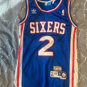 Adidas Hardwd Classics Sixers Malone XSmall Jersey